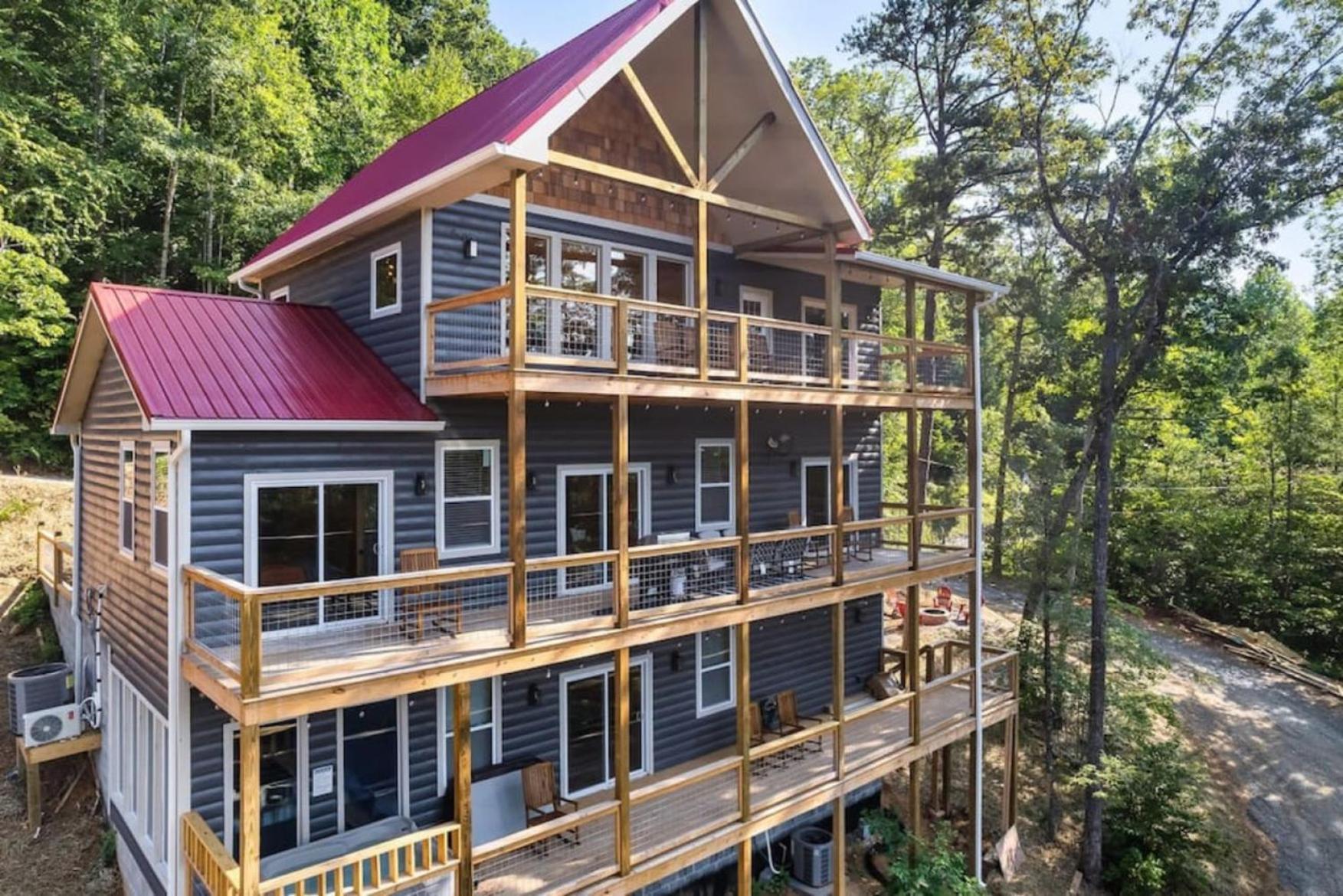 Tranquil Mountain Getaway By Ghosal Luxury Lodging Gatlinburg Kültér fotó