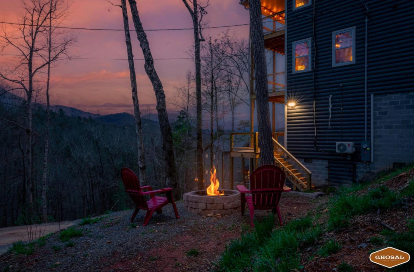 Tranquil Mountain Getaway By Ghosal Luxury Lodging Gatlinburg Kültér fotó